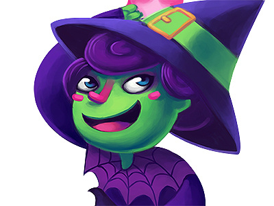 New Hat! halloween illustration witch