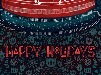 Happy Holidays holidays lettering