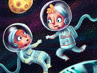 Space People by Liz Nugent on Dribbble