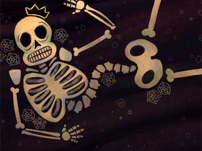 Skeleton illustration richard iii skeleton