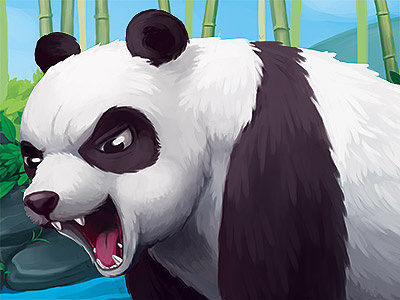 Panda animal childrens cute illustration kids panda