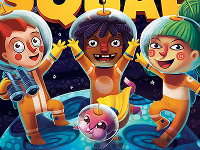 The Do-Good Squad book cover childrens illustration kids outer space space