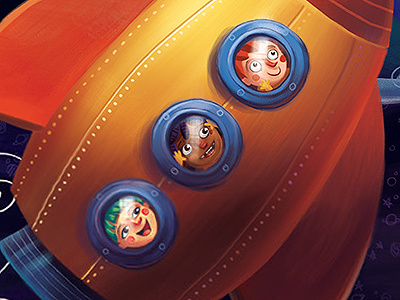 Rocket Ship illustration kids rocket rocket ship space