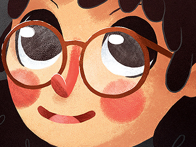 Self-Portrait girl glasses illustration portrait self portrait