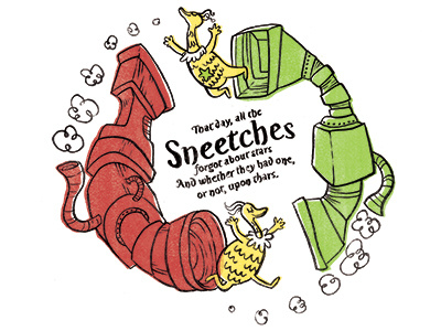 The Sneetches dr. seuss fanart illustration ink sneetches storybook tribute