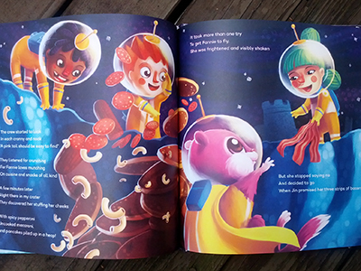 The Do-Good Squad astronauts book illustration childrens childrens books food illustration kids moon space