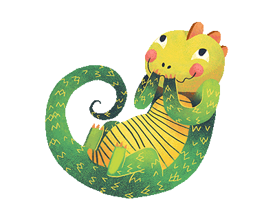 Giggling Lizard animation gif giggling illustration lizard sticker