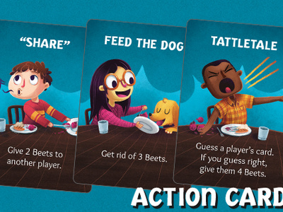 Bad Beets card game game illustration kids