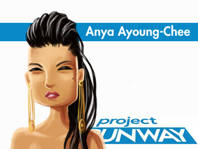 Project Runway: Anya anya caricature illustration portrait project runway television