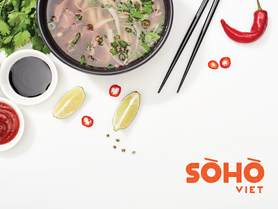 Soho Viet brand brand design logo logo design logotype restaurant restaurant logo soho vietnamese vietnamese design vietnamese design