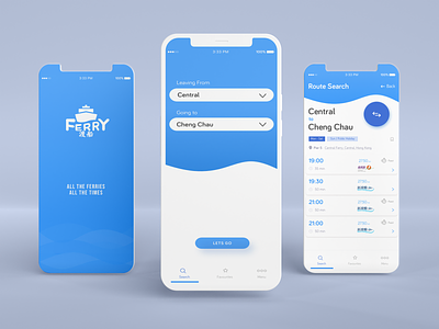 Ferry App Concept app design ferry ferry app marine minimal