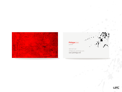 Uzac Artist Business Cards art logo artist artist business card busines card minimal business card