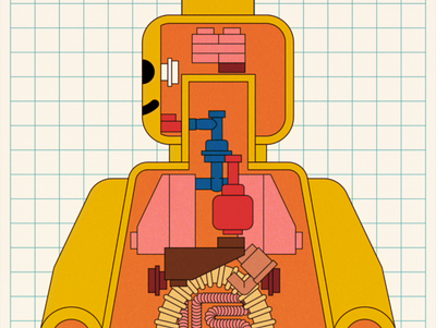 Anatomy System adobe illustrator illustration minifigure vector