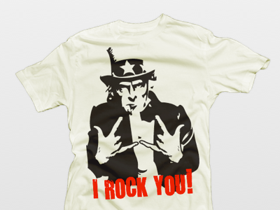 I Rock You! clothes illustrator music rock sam t-shirt tee uncle usa vector war