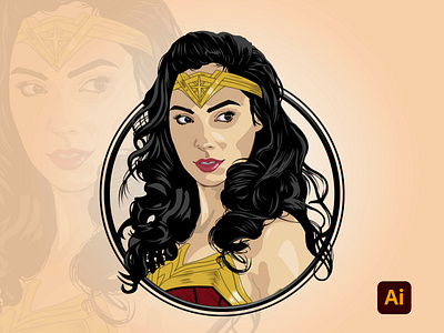 Princess Diana ( Wonder women ) Illustration adobe adobe illustrator art degital drawing diana drawing illustration kingtharu marvel tracing vector vector art vector illustration wonder woman wonderwoman