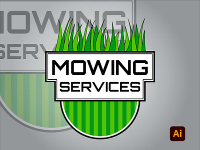 Mowing service Logo adobe adobe illustrator branding design digital art icon kingtharu logo typography vector