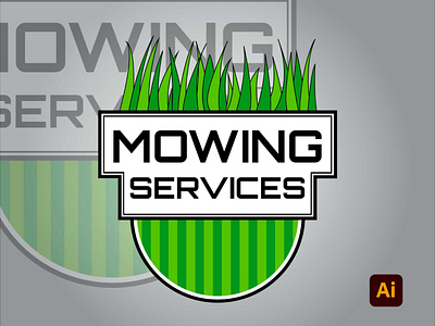 Mowing service Logo