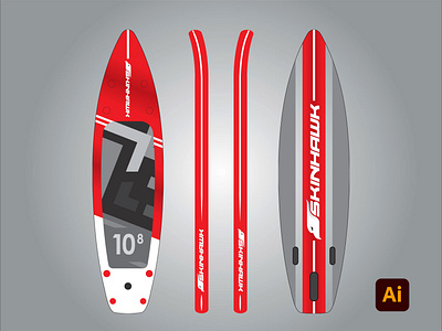 Red Surf board Design