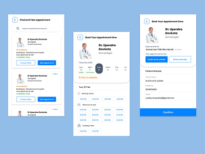 Doctor Appoinment App Designs adobe xd android app appointment appointment booking doctor figma ios zeplin