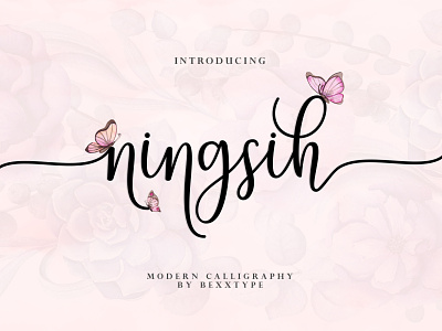 Ningsih Script | Luxury Font branding crafs design fonts illustration illustrator logo minimal type typography vector wedding