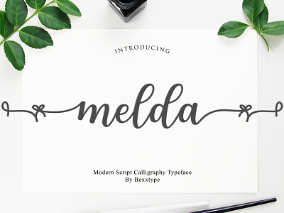 Melda Script branding crafs design fancy font fonts illustration invitation logo qoutes script typography wedding