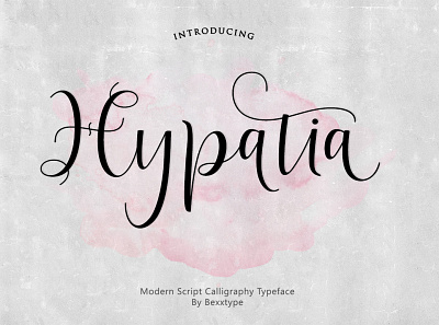 Hypatia Script branding crafs design fonts illustration invitation qoutes script typography wedding