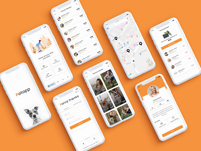 Pet app UI/UX design