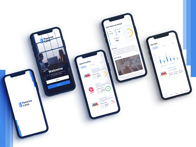 Passive Line App app app design brand identity branding icon typography ui uiux ux web design