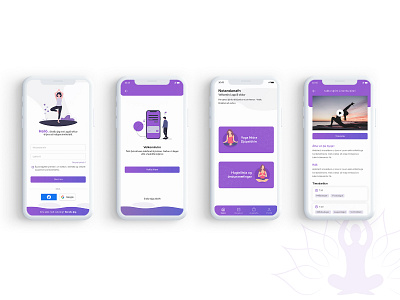 Yoga app design