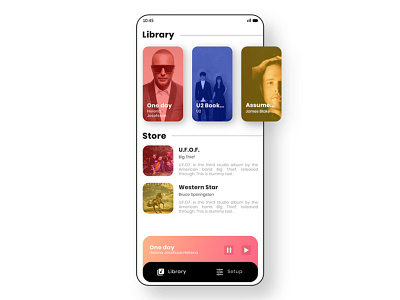 Music app UI design app design brand identity branding logo design mobile app mobile ui typography ui ui ux ux web design website