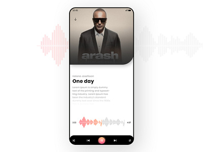 Music app UI animation app design brand identity design illustration logo design uiux vector web design website