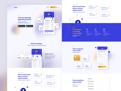 Talfie landing page