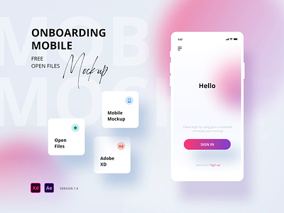 Onboarding Animation Mockup aftereffects animation app branding design free download free mockup mobile app mockup onboarding ui ux