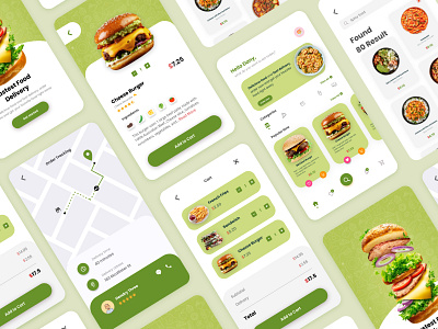 Food Delivery App clean delivery app design food food app food delivery app foodapp shopping app ui webdesign