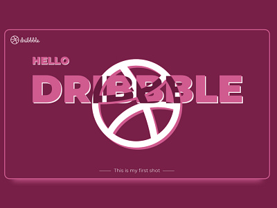 Hello DRIBBBLE design dribbble invite hello dribble logo minimal shot ui ux web website