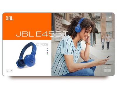 headphones JBL E45BT best design clean concept creative design headphones ui uidesign uiux ux uxdesign web webdesign website