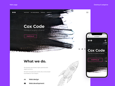 Cox Code. Digital agency digitalagency minimalism mobile ui uidesign ux uxdesign website