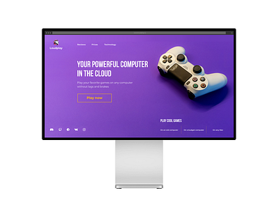 Loudplay. Landing page cloud concept design game gaming graphic design minimalism mobile ui ux web web design