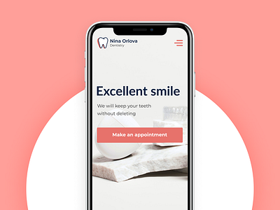 Dental Clinic. Web design clinic concept dental dentistry design graphic design medical minimalism mobile site stomatology teeth ui ux web web design