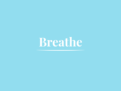 Breathe - Mantra Weekly Warm-Up adobe illustrator design dribbbleweeklywarmup illustration typeface typography vector