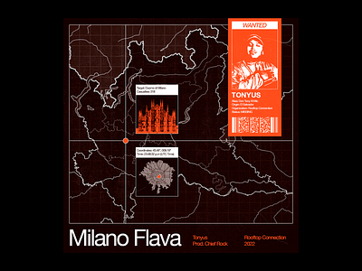 Tonyus - "Milano Flava" album album design artwork artwork design cover cover artwork cover artwork design cover design music single single design