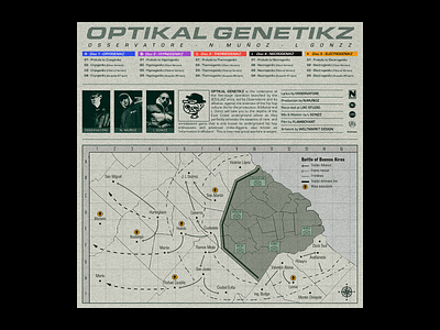 Osservatore - "Optikal Genetikz" [Back] artwork cover cover art cover artwork design hip hop music rap