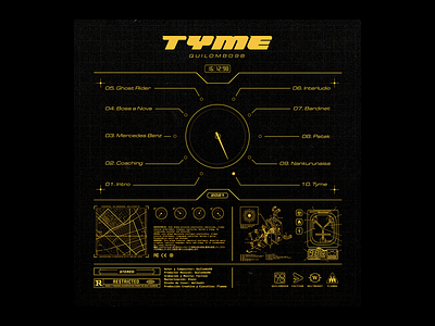 Quilombo98 - "TYME" [Back] artwork cover cover artwork design