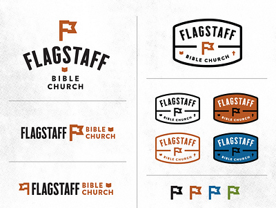 Flagstaff Bible Church Logo brand identity branding church logo design icon logo logos typography