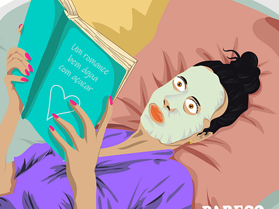 pare o plena mas to surtando covid digitalart girl illustration illustrator quarentena relax vector