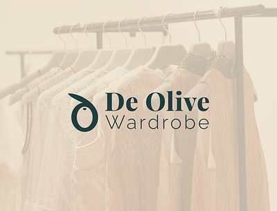 Logo design for a fashion store-De Olive Wardrobe branding combination mark creative deolive design logo logo mark olive store unique vector