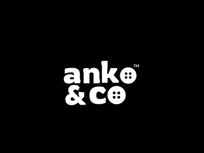 anko&co ankara black branding button design fashion graphic design logo tailor unique white