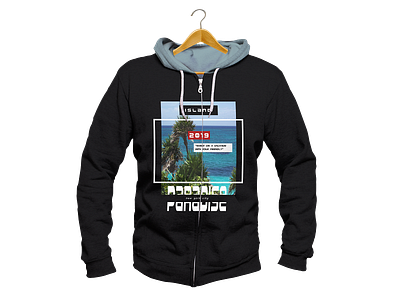 Paradise Island Jacket design illustration tshirtdesign