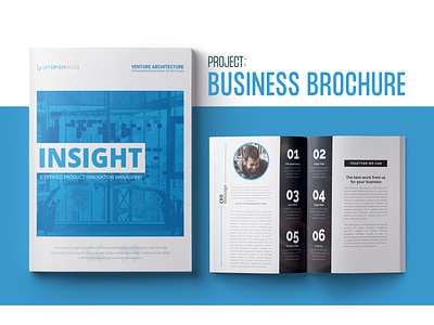 Business Brochure - INSIGHT advertising annual report banner branding brochure brochure design business proposal company profile corporate creative digital marketing flyer graphic design marketing poster print professional real estate trifold brochure typography