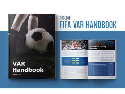 FIFA VAR Handbook 2022 advertising annual report branding brochure brochure design business proposal catalog company profile corporate ebook fifa football handbook indesign template interactive sports worldcup